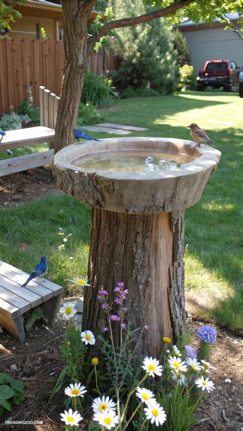10 Beautiful Homemade Bird Baths You Can Make Feathered Friends Will