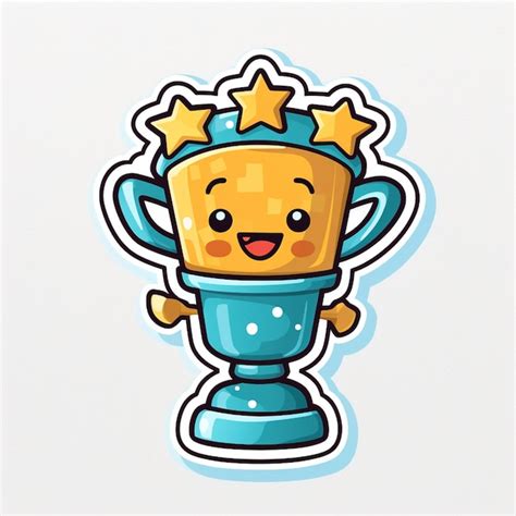 premium ai image  cartoon character   star   head