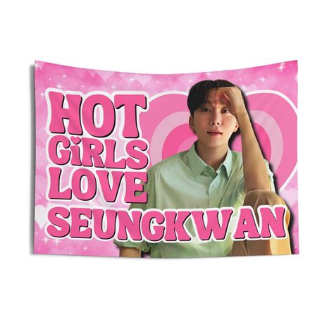 Svt Seungkwan Hot Girls Concert Banner Seventeen Members Kpop Flag Svt Album Merch Gift Ideas