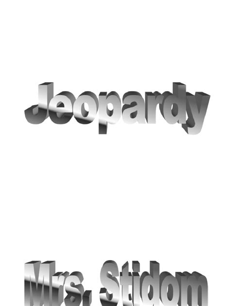 Matter Jeopardy Review Pdf Matter Atoms