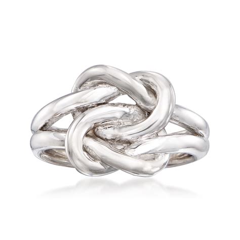 Ross Simons Ross Simons Italian Sterling Silver Double Love Knot Ring