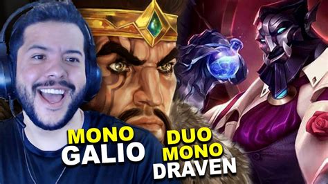 Mono Galio Duo O Futuramente Melhor Mono Draven Do Mundo Lol