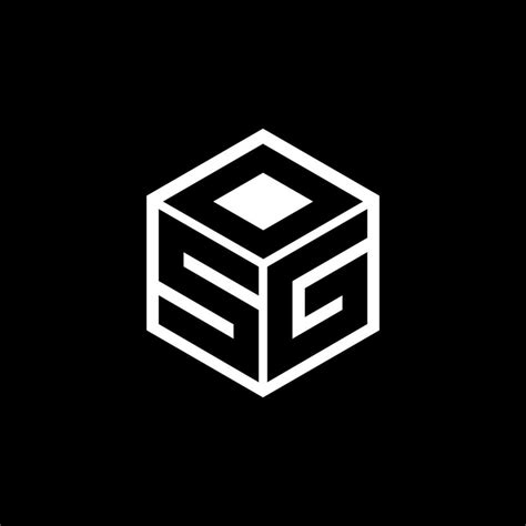 Sgd Letter Logo Design With Black Background In Illustrator Vector