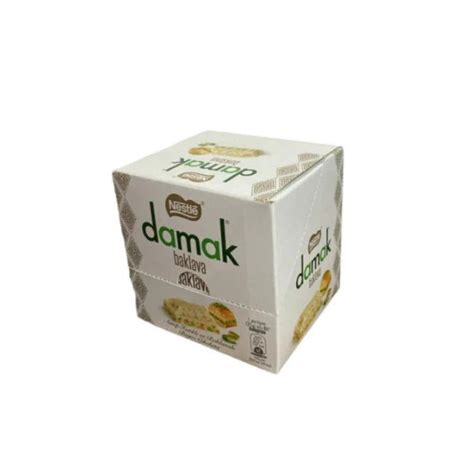 Nestle Damak Pistachio Baklava White Square Chocolate 60Gr 6 Pcs(Box ...