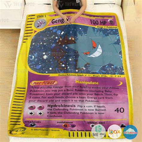 HOT Gengar Skyridge Pokemon Blanket Express Your Unique Style With
