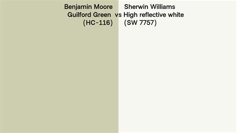 Benjamin Moore Guilford Green Hc Vs Sherwin Williams High