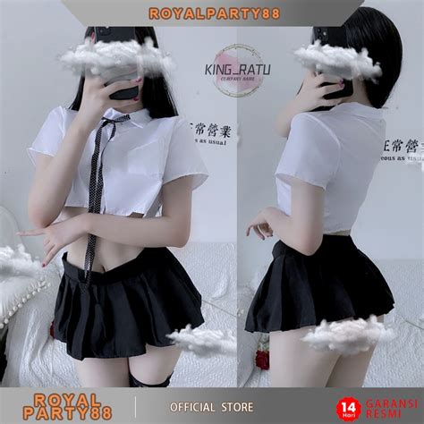Jual Lingeries Sexy Cosplay School Korea Stylis Lingerie Sexy Costume British Student Terbaru
