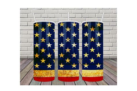 20oz Tumbler American Flag Vintage Graphic By Ratipornkungdent