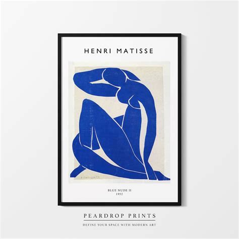 Henri Matisse Print Matisse Poster Matisse Wall Art Matisse Art Print Blue Nude Matisse Print