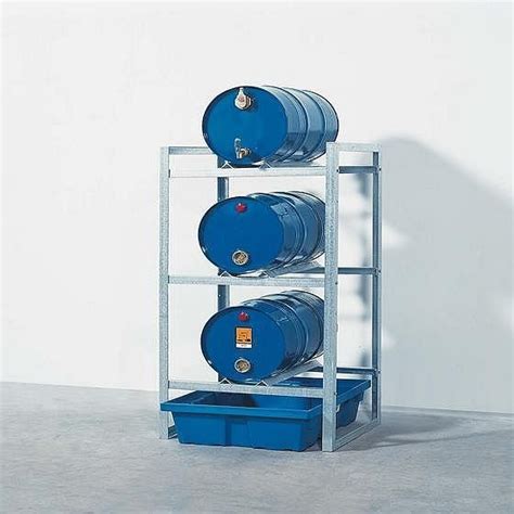 Asecos Fassregal 3 X 60 Liter Wanne Aus PE Ohne Gitterrost 1079 13147