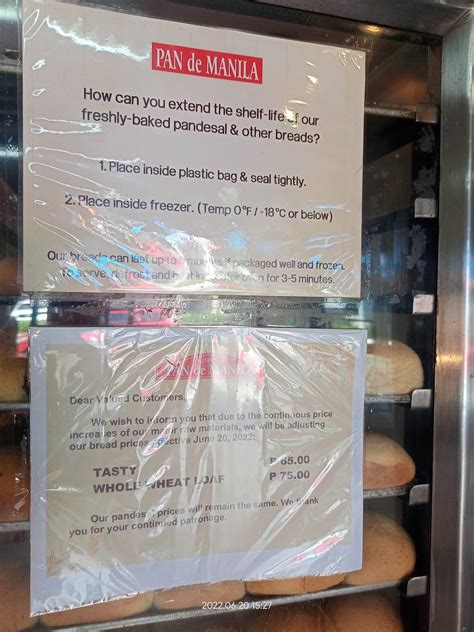 menu  pan de manila kalayaan quezon city  kalayaan ave