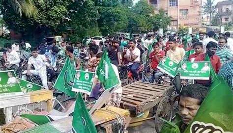 BJD S Protest Over Price Hike Begins At Bhubaneswar Odisha