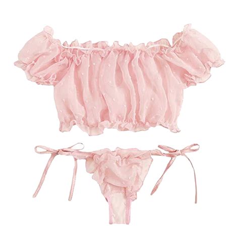 Cuozvetk Women Fashion Print Mesh Lingerie Lace Lingerie Pieces Set Sexy Underwear With Socks