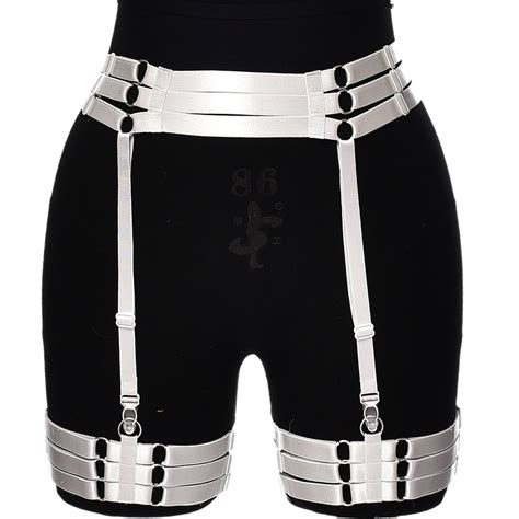 Porte jarretelle Porte jarretelles taille haute pour femme bas élastiques lingerie sexy porte