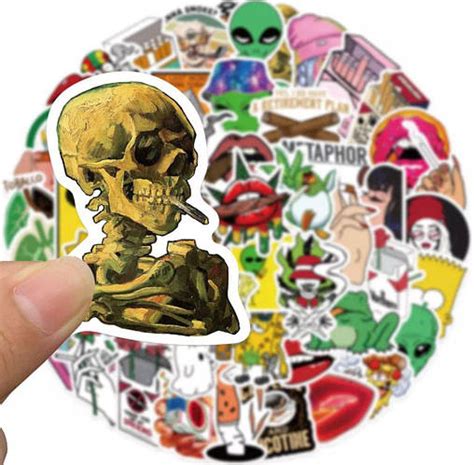 Набор виниловых наклеек секси девушки курение сигареты стикеры 50 шт ...