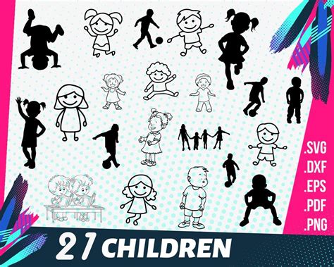 Children Svg Child Svg Baby Svg Kids Svg Children Silhouette