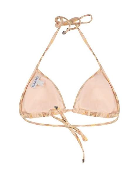Burberry Triangle Bikini Top In Natural Lyst UK