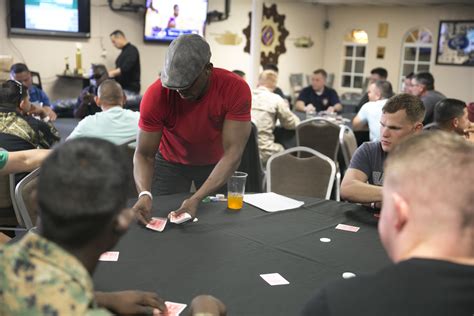 Poker tournament brings ranks together > Marine Corps Air Ground Combat
