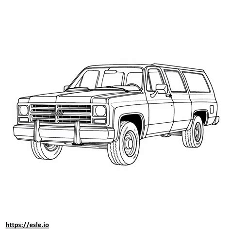 Chevrolet R Suburban Wd Para Colorir