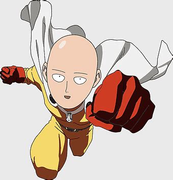 punch man saitama anime character face bald superhero cartoon