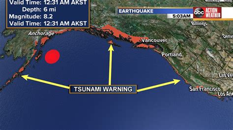 Tsunami Warning Map