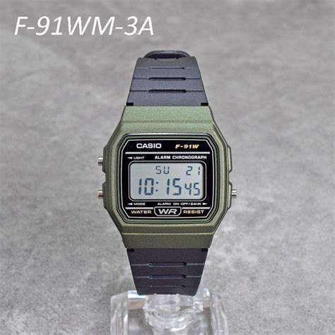 国内正規品 CASIO 軽量 薄型 デジタル 腕時計 メンズ レディース 子ども チープカシオ F-91W-1 F-91WM シリーズ :F ...