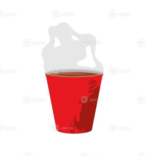 دانلود وکتور فنجان قهوه داغ اوپیک