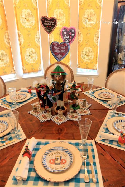Oktoberfest Party Decorations A Table Setting Idea Petite Haus