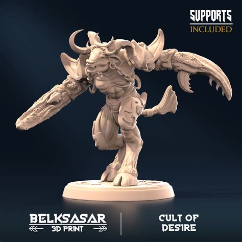 D File Cult Of Desire NUDE MINIATURES February Model To