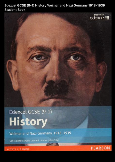 Edexcel GCSE (9-1) History Weimar and Nazi Germany 1918-1939 Student