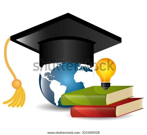 Electronic Education Elearning Theme Vector Illustration Stock Vector