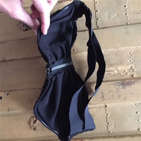 H M Swim Hm Hm Black Zip Texture Strapless Bikini Top Poshmark