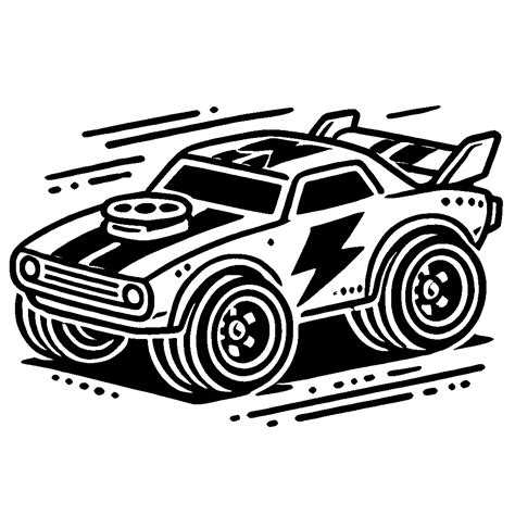 Coloriage Hot Wheels Gratuit Pour Ceux Qui Aiment La Vitesse