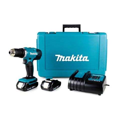 Аккумуляторная дрель-шуруповерт Makita DDF 453 SYE, 2 акб BL1815N, з/у ...
