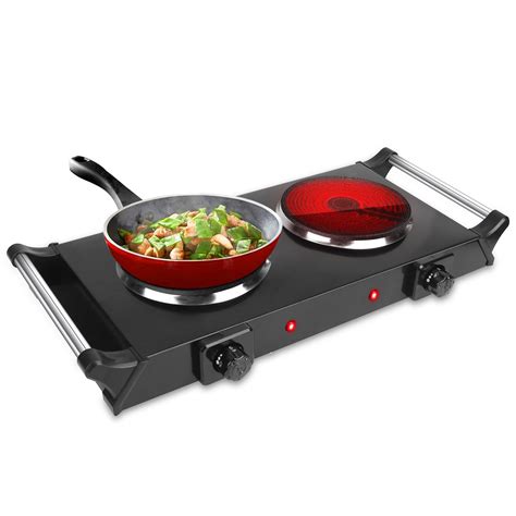 Snapklik Moclever Hot Plate Portable Electric Stove Countertop Double Burner