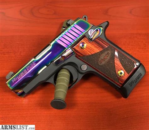 ARMSLIST - For Sale: Sig P238 Rainbow Titanium