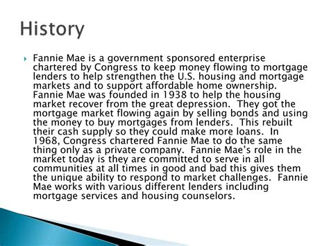 Fannie mae power point | PPTX