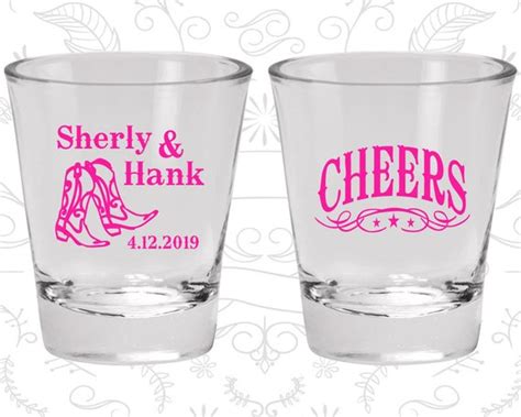 Cheers Shot Glasses Cheap Shot Glass Country Wedding Shot Etsy