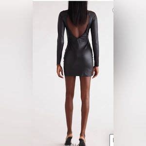 Naked Wardrobe Dresses Naked Wardrobe Vegan Leather Mini Dress Nwt Poshmark
