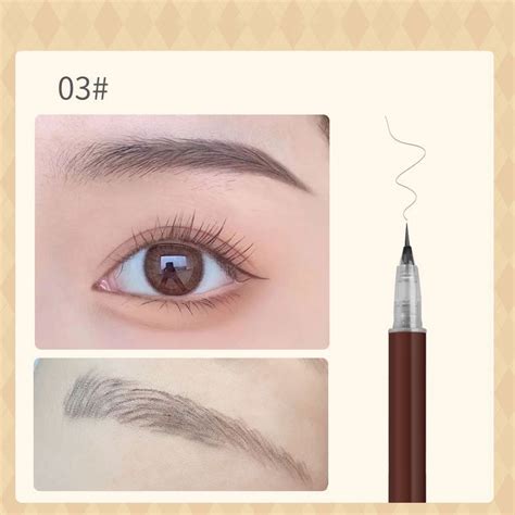 BIYA Liquid Eyebrow Pencil 0 01MM Slim Ultra Fine Brush Line Smooth