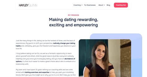 About Dating Coach And Relationship Expert Hayley Quinn