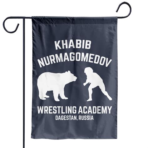 Khabib Nurmagomedov Wrestling Academy Bear - Khabib Nurmagomedov - Garden Flags sold by Erica ...