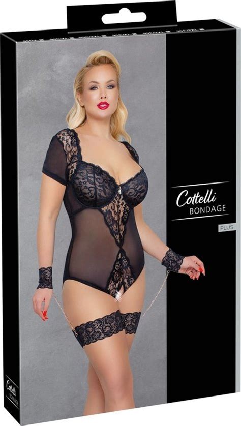 Curvy Delicaat Kanten Bondage Body Kruisloos Bol