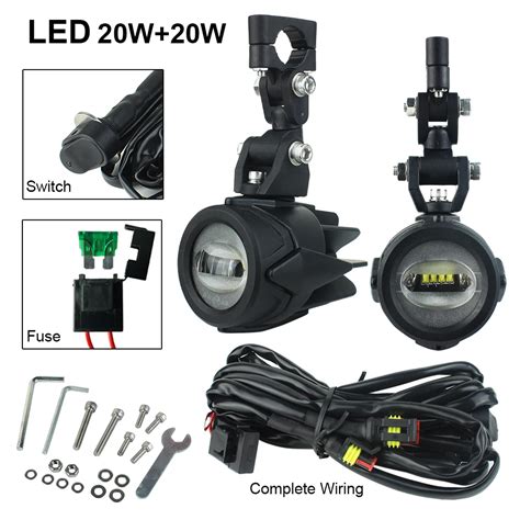 Luces Auxiliares Led Para Motocicleta Kits De Luz De Conducci N