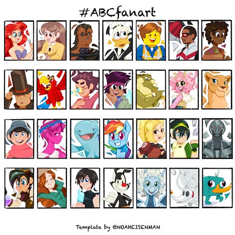 Complete Abc Fanart Challenge By Imaplatypus On Deviantart