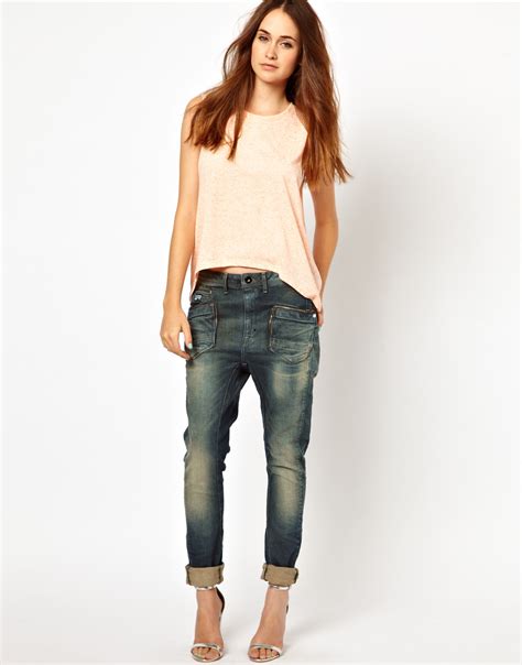 Lyst G Star Raw Gstar Gipzon Loose Tapered Jeans In Blue