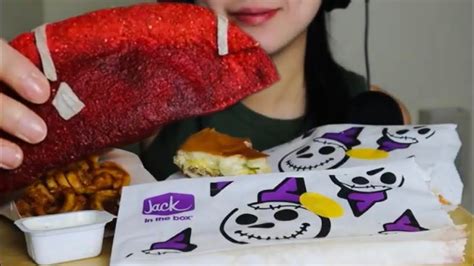 Asmr Jack And Box New Angry Monster Tacos Jumbo Jack Jr Curly Frys Ranch Dip Mukbang Youtube