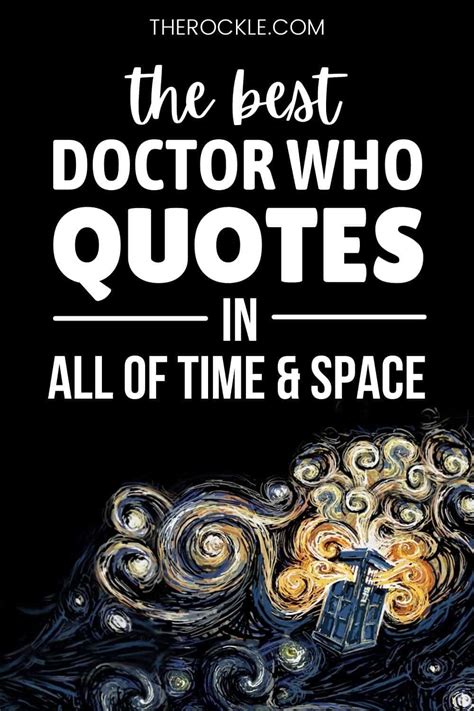 Best Doctor Who Quotes To Inspire You To Greatness THE ROCKLE