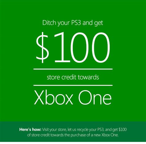 microsoft offering   store credit   trade   ps  xbox