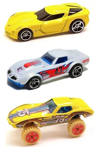 Kit Hot Wheels Corvette C Miniaturas Novas E Lacradas Parcelamento Sem Juros